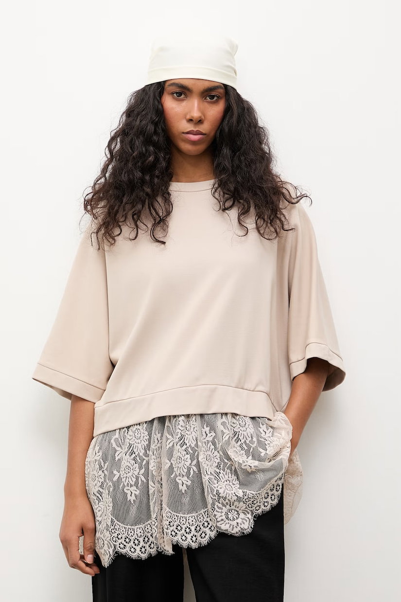 Answear.LAB hanorac oversized pentru femei, cu vâscoză