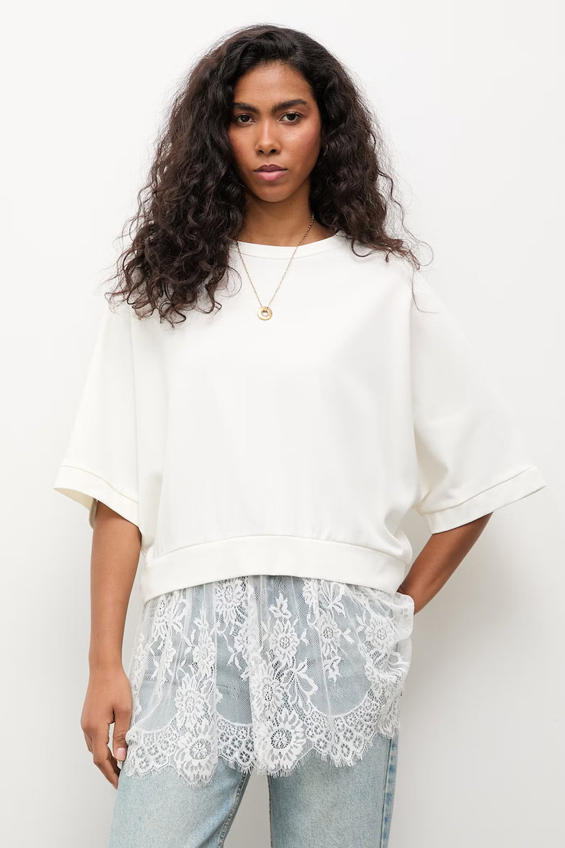 Answear.LAB hanorac oversized pentru femei, cu vâscoză