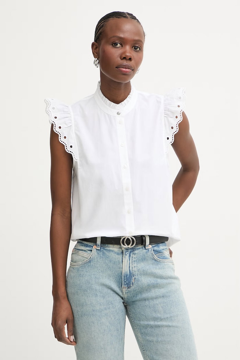 BOSS Orange cămașă pentru femei, din bumbac C Balvana