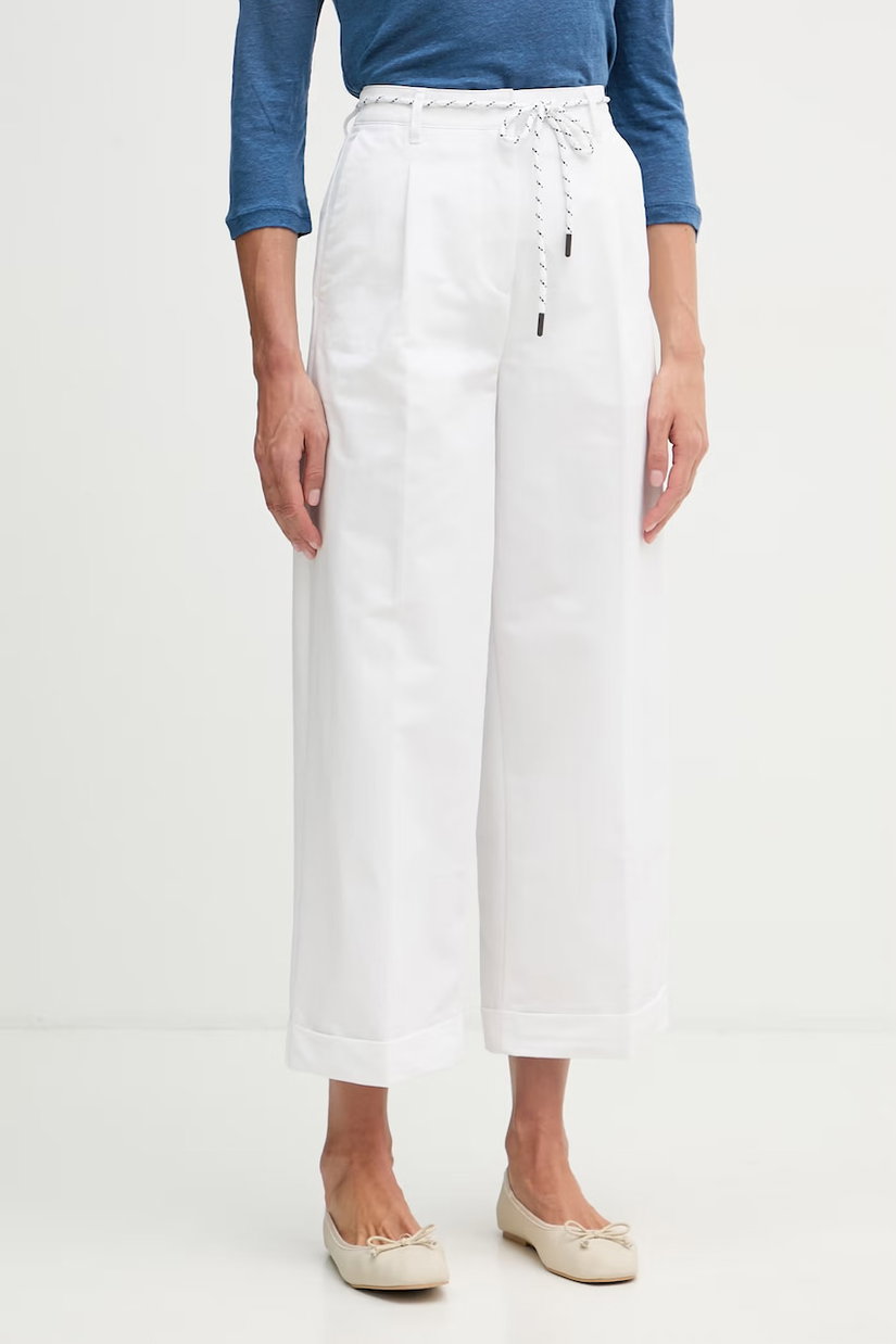 United Colors of Benetton pantaloni carrot de damă cu bumbac