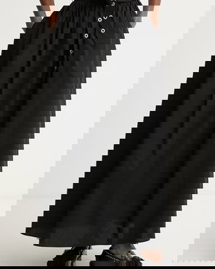 BOSS Orange fustă din bumbac C Vidol