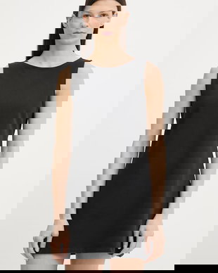 Levi's rochie neagră din bumbac cu elastan KNIT (T3 OVERDEV)