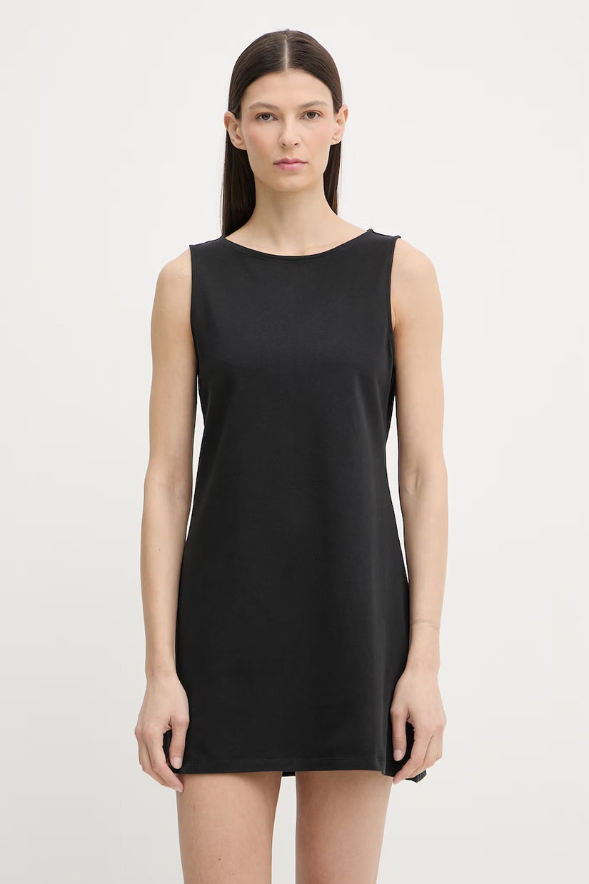 Levi's rochie neagră din bumbac cu elastan KNIT (T3 OVERDEV)