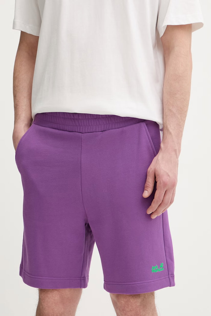 Jack Wolfskin pantaloni scurți sport de pentru bărbați, din bumbac Celebrate The Paw