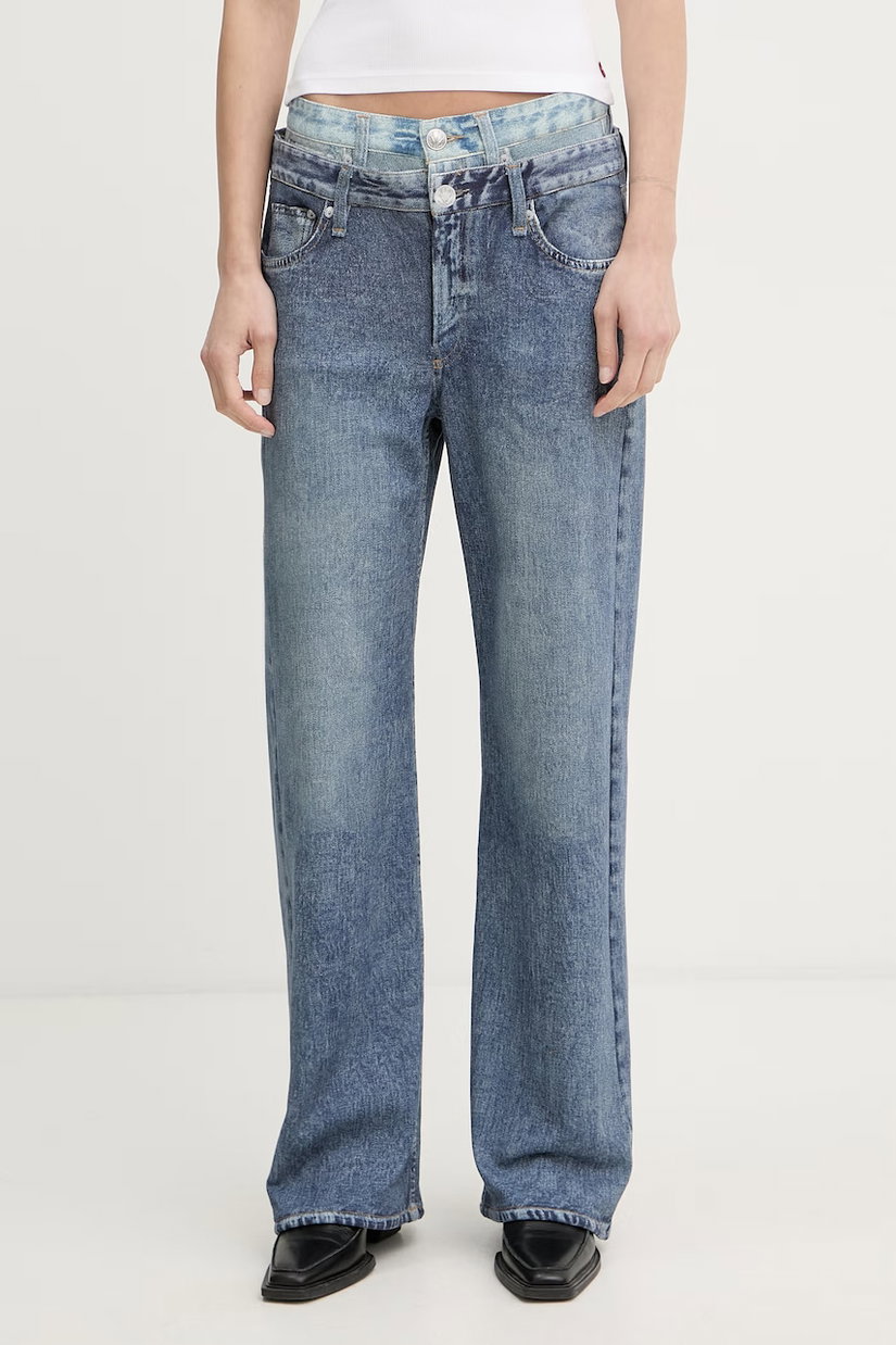 rag & bone pantaloni wide leg pentru femei, din bumbac Miramar