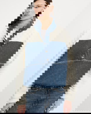 rag & bone Hanorac din polar pentru femei, din bumbac Miramar