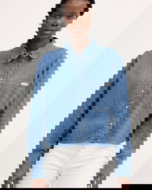 Calvin Klein Jeans cămașă pentru femei, din denim