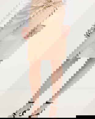 Isabelle Blanche fustă asimetrică din bumbac