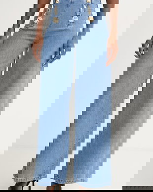 Simona Corsellini blugi wide leg pentru femei