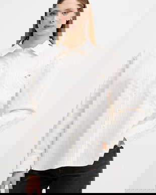 Calvin Klein Jeans cămașă pentru femei, din bumbac