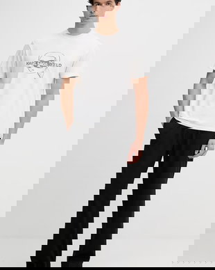 Karl Lagerfeld pijama din două piese de pentru bărbați, din bumbac cu elastan