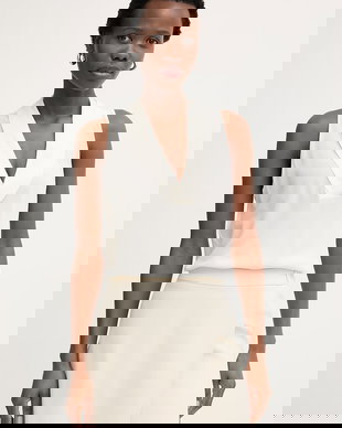 BOSS top pentru femei, din mătase Bolaru