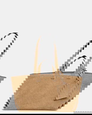 A.P.C. geantă pentru femei, din piele întoarsă LE DRUMMER