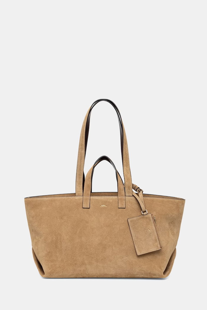 A.P.C. geantă pentru femei, din piele întoarsă LE DRUMMER