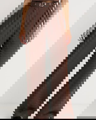 Simona Corsellini pantaloni wide leg pentru femei, cu vâscoză