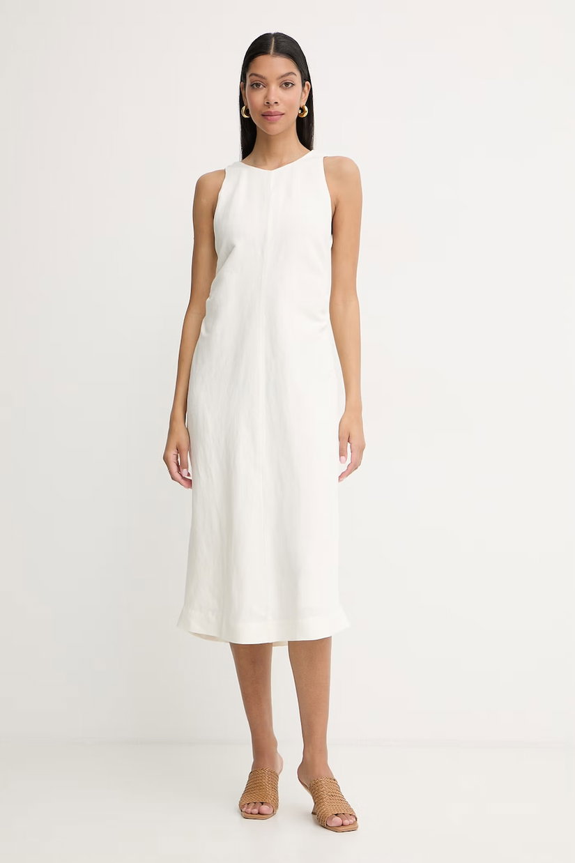 BOSS Orange rochie din in C Delinna