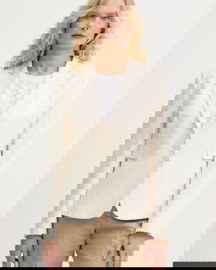 BOSS sacou cu un singur rând de nasturi de damă cu vâscoză Jia14