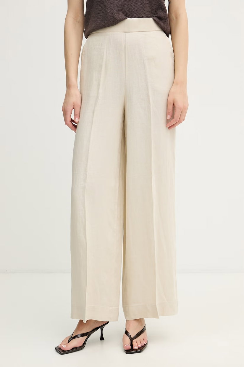 United Colors of Benetton pantaloni de damă din in