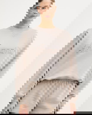 La Mania hanorac oversized pentru femei, cu bumbac