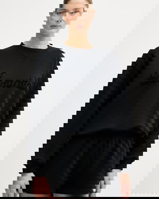 La Mania hanorac oversized pentru femei, cu bumbac