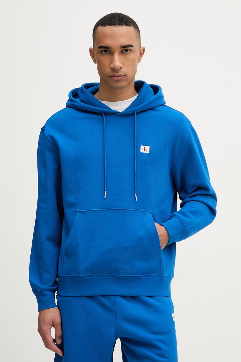 Calvin Klein Jeans hanorac cu glugă bărbătesc din bumbac