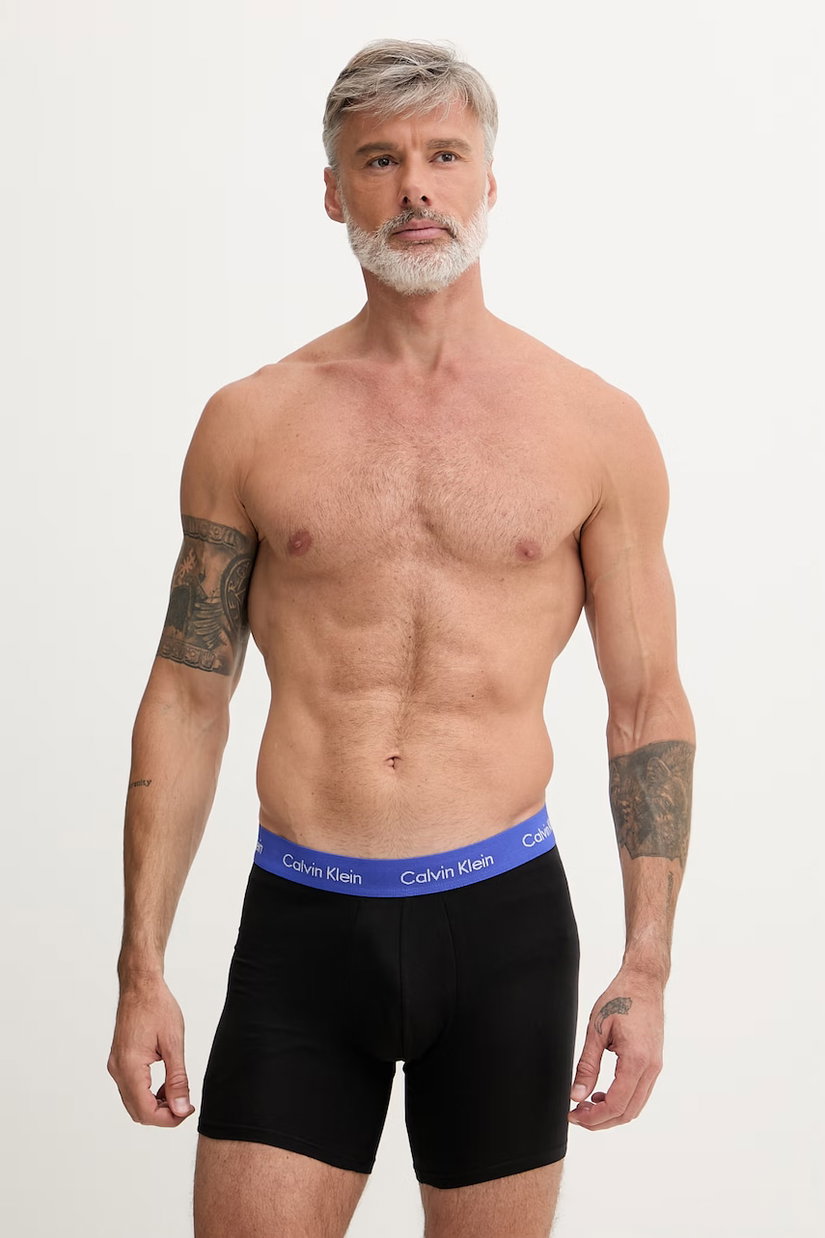 Calvin Klein Underwear boxeri pentru bărbați bumbac cu elastan pachet de 3