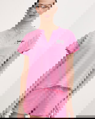 Karl Lagerfeld pijama pentru femei, din bumbac cu elastan IKON