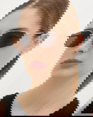 AllSaints ochelari de soare aviator pentru femei Virgo