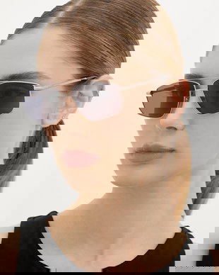 AllSaints ochelari de soare aviator pentru femei Virgo