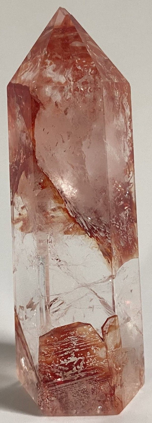 Cuart Hematoid Rosu - Obelisc piatra semipretioasa