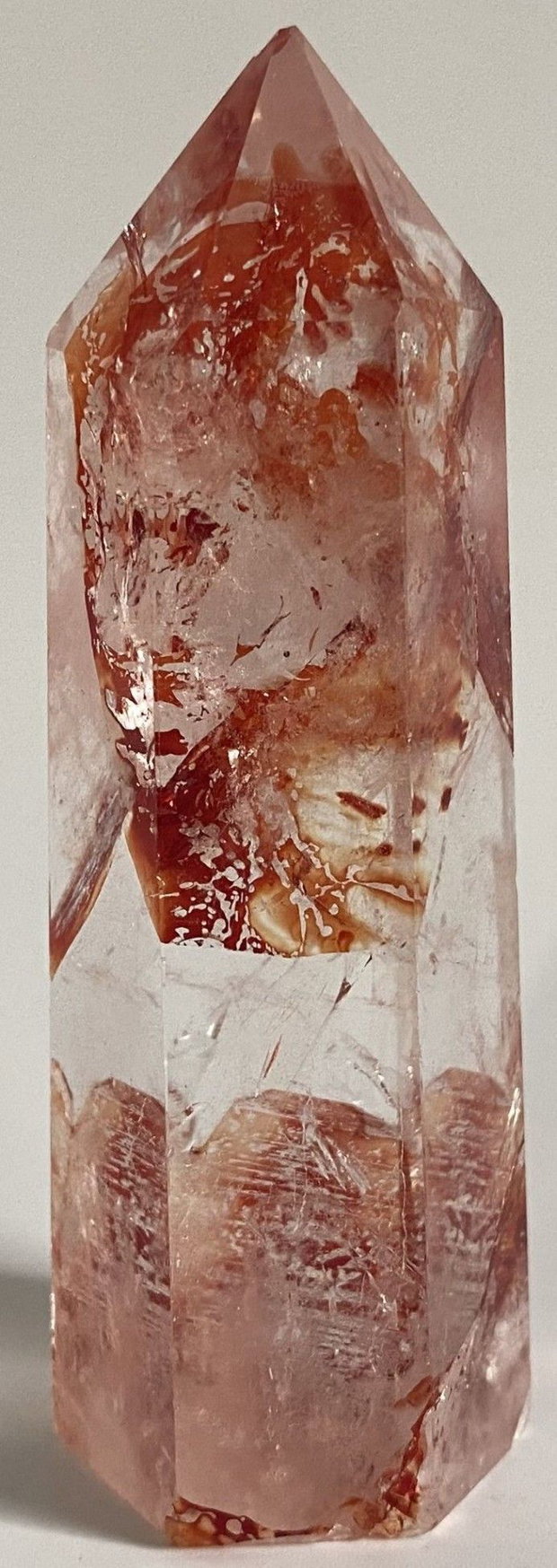 Cuart Hematoid Rosu - Obelisc piatra semipretioasa