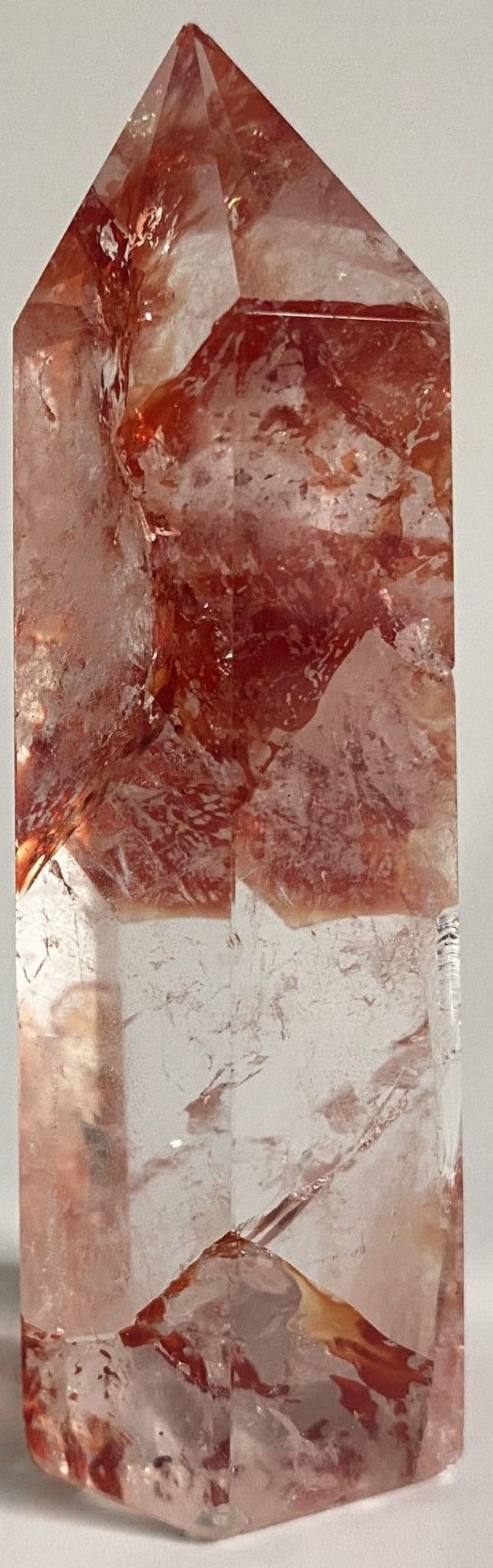 Cuart Hematoid Rosu - Obelisc piatra semipretioasa