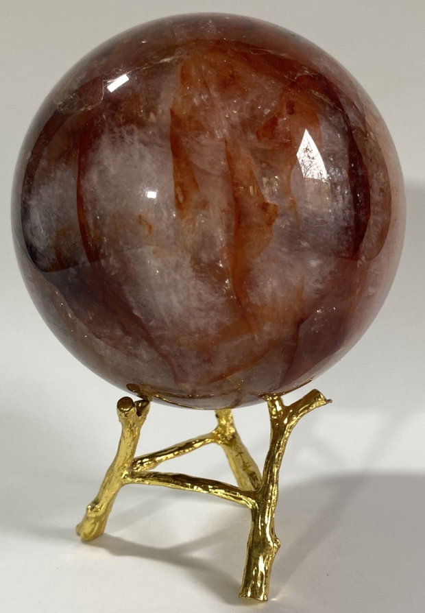 Cuart Hematoid Rosu - Sfera din piatra semipretioasa