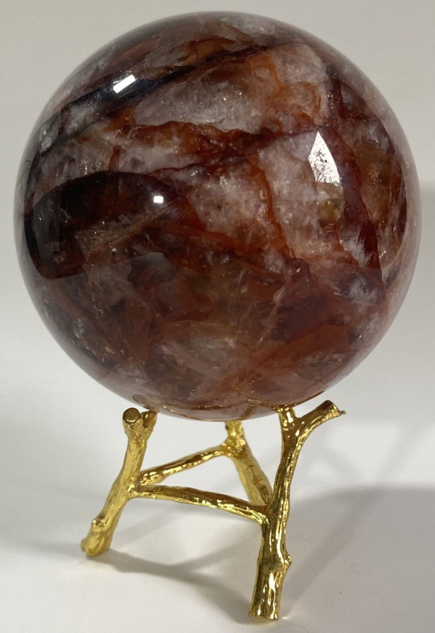 Cuart Hematoid Rosu - Sfera din piatra semipretioasa