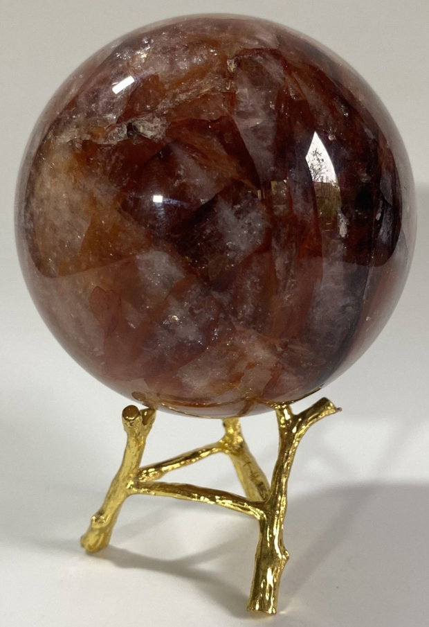 Cuart Hematoid Rosu - Sfera din piatra semipretioasa