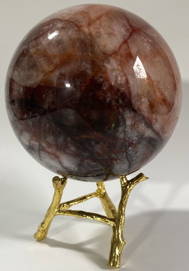 Cuart Hematoid Rosu - Sfera din piatra semipretioasa