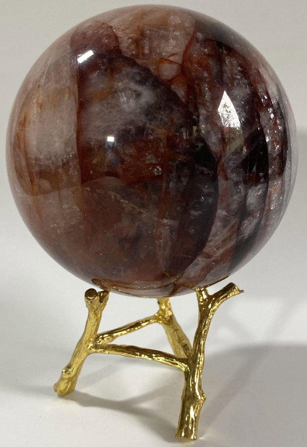 Cuart Hematoid Rosu - Sfera din piatra semipretioasa