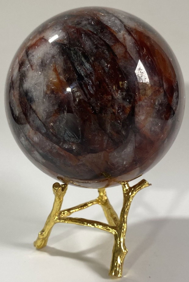 Cuart Hematoid Rosu - Sfera din piatra semipretioasa