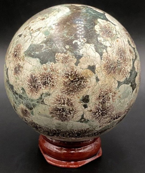 Jasp Sakura - Sfera piatra semipretioasa