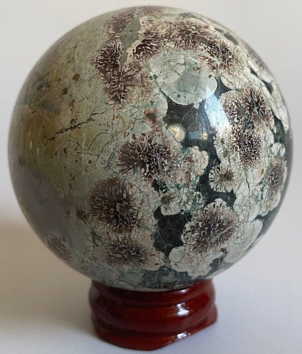 Jasp Sakura - Sfera piatra semipretioasa