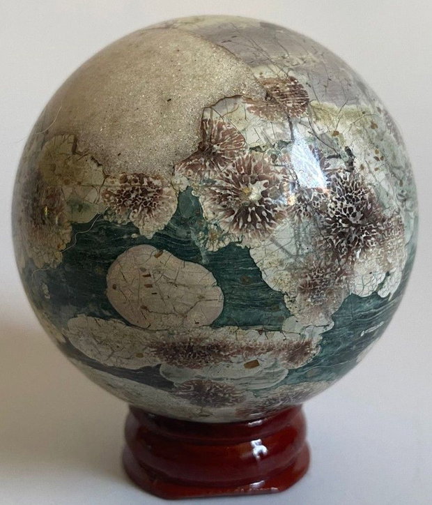 Jasp Sakura - Sfera piatra semipretioasa