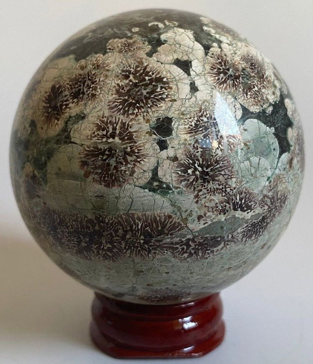 Jasp Sakura - Sfera piatra semipretioasa
