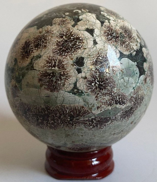 Jasp Sakura - Sfera piatra semipretioasa