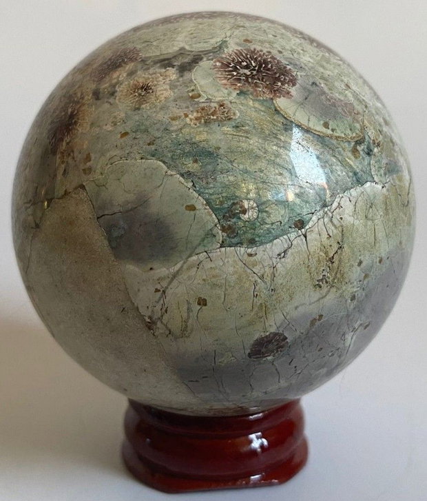Jasp Sakura - Sfera piatra semipretioasa