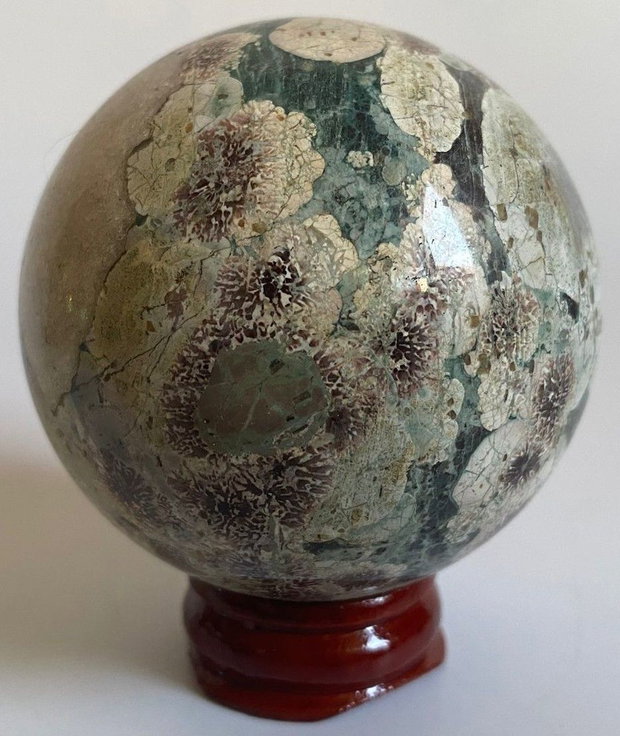 Jasp Sakura - Sfera piatra semipretioasa