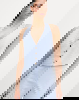 HUGO vestă cu un singur rând de nasturi pentru femei Anuna