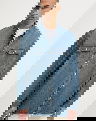 Levi's cămașă de damă din denim JACKSON WORKER