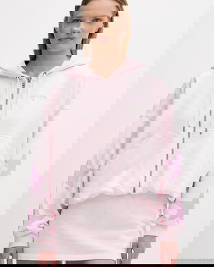 Guess Jeans hanorac cu fermoar și glugă pentru femei, din bumbac