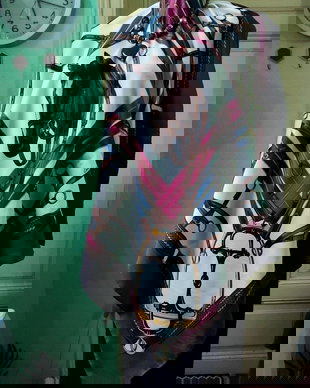 Esarfa  cu print echitatie