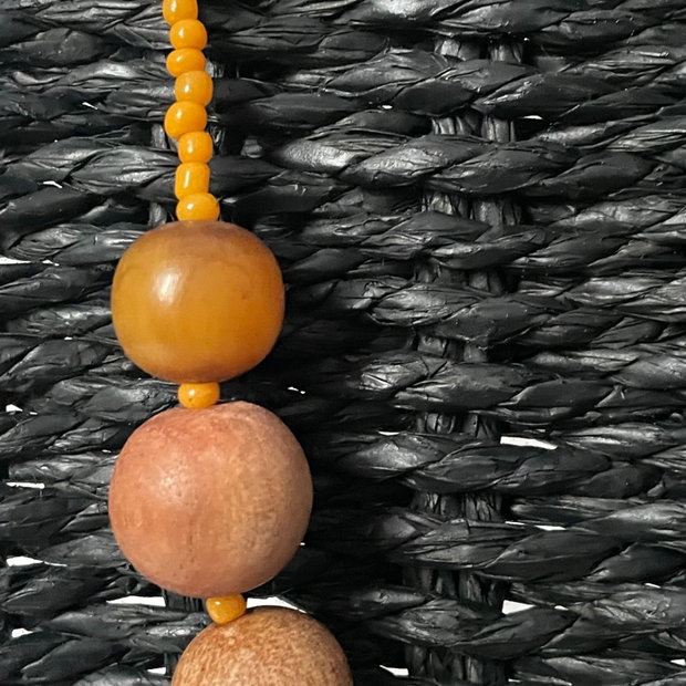 Colier handmade lemn